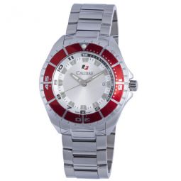 Sea Knight White Dial Stainless Steel Mens Watch SC-5S2-04-001-4
