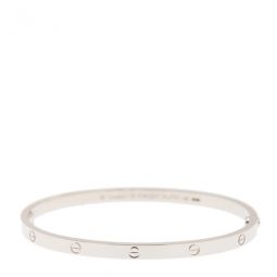 Love Ladies 18k White Gold Bracelet, SM Size 17 cm / 6.5 in