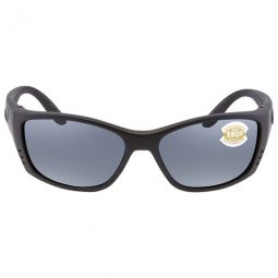 FISCH Grey Polarized Polycarbonate Mens Sunglasses
