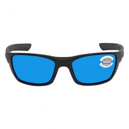 WHITETIP Blue Mirror Polarized Glass Mens Sunglasses WTP 01 OBMGLP 58
