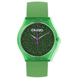 Glitter Green Dial Watch