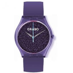 Glitter Purple Dial Watch