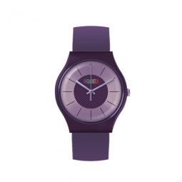 Trinity Purple Dial Purple Leatherette Watch