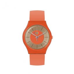 Trinity Rose Dial Red Leatherette Watch