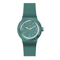 Vivid Green Dial Seafoam Leatherette Watch