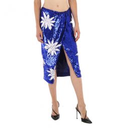 Ladies Lagoon-blue Pencil Skirt, Brand Size 1