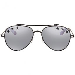 Silver Mirror Pilot Unisex Sunglasses