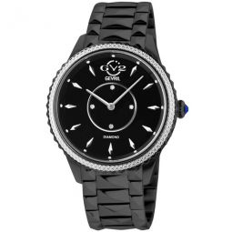 Siena Quartz Black Dial Diamond Ladies Watch