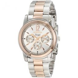 Angel Silver Dial Two-tone Ladies Watch