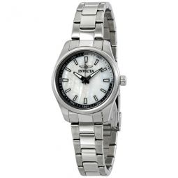 Specialty Mother of Pearl Dial Stainless Steel Ladies Watch