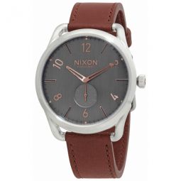 C45 Leather Grey Dial Mens Watch