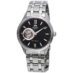 Open Heart Automatic Black Dial Mens Watch