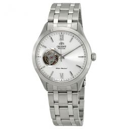 Open Heart Automatic Silver Dial Mens Watch