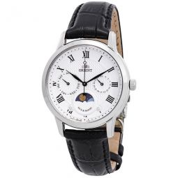 Sun and Moon White Dial Ladies Watch