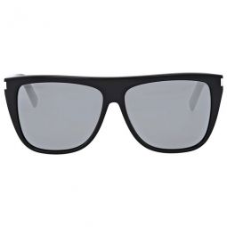 Grey Mirror Rectangular Unisex Sunglasses