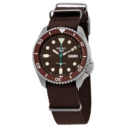 5 sports Automatic Brown Dial Mens Watch