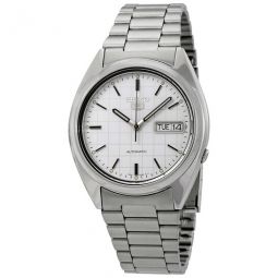 Series 5 Automatic White Grid Dial Mens Watch