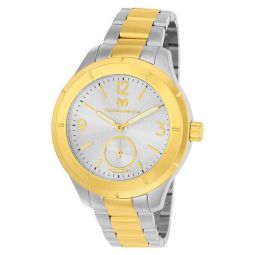 MoonSun Silver Dial Two-tone Mens Watch 117028