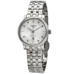 Carson Premium Automatic Diamond White Dial Ladies Watch