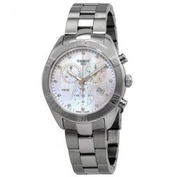 PR 100 Mother of Pearl Diamond Dial Ladies Chronograph Watch