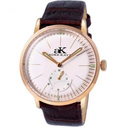 Hand Wind White Dial Mens Watch