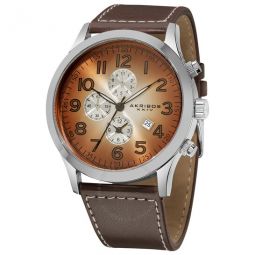 Essential Chronograph Quartz Brown-White Gradient Dial Mens Watch