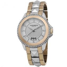 Silver Dial Two-tone Ladies Watch