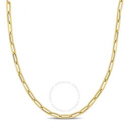 4 Mm Oval Link Necklace In 14K Yellow Gold, 30 In