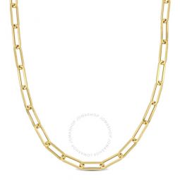 4.3mm Paperclip Chain Necklace In 14K Yellow Gold, 16 In