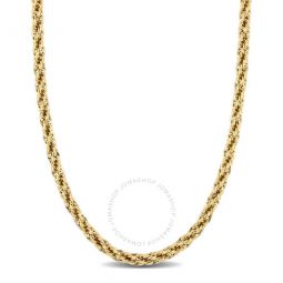 5mm Infinity Rope Chain Necklace In 14K Yellow Gold, 20 In