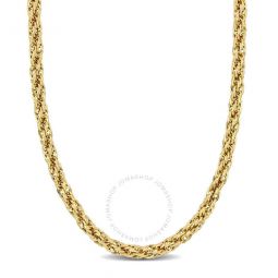 6mm Infinity Rope Chain Necklace In 14K Yellow Gold, 20 In