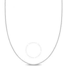 Cable Chain Necklace In Platinum, 24 In