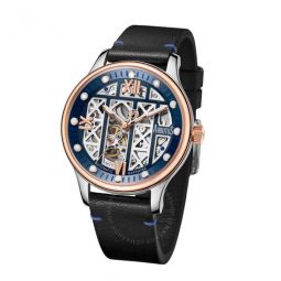 Wall Street Automatic Black Dial Mens Watch