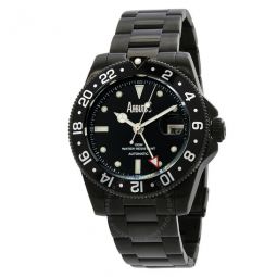 Wall Street GMT Automatic Black Dial Mens Watch