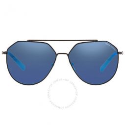 Blue Mirror Blue Pilot Mens Sunglasses