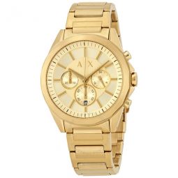 Chronograph Gold Dial Mens Watch