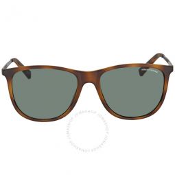 Grey Green Square Mens Sunglasses
