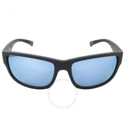 Bushwick Dark grey mirror water Rectangular Mens Sunglasses