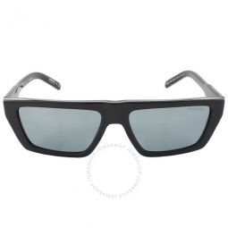 Grey Mirrror Browline Mens Sunglasses