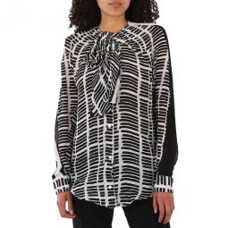 Ladies Black Georgette Shirt, Brand Size 36 (US Size 2)