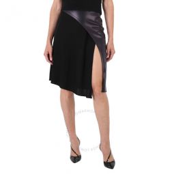 Ladies Mixed Jersey Bias Cut Midi Skirt, Brand Size 38 (US Size 6)