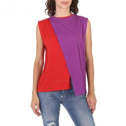 Ladies Purple Bicolor Shirt, Brand Size 34 (US Size 0)