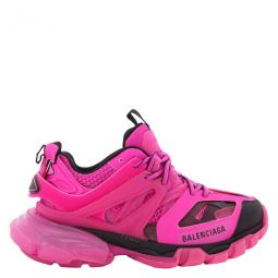 Dark Pink Track Clearsole Sneakers, Brand Size 36 ( US Size 6 )