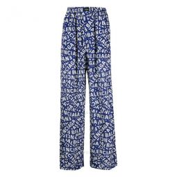 Mens All-Over Logo Print Pyjama Trousers, Brand Size 44 (Waist Size 28)
