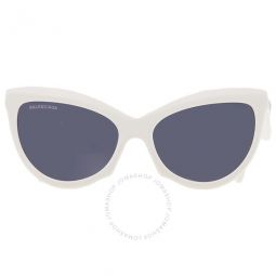 Shiny Blue Cat Eye Ladies Sunglasses BB0217S-004 57