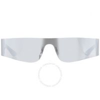 Silver Rectangular Unisex Sunglasses