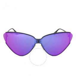 Violet Mirrored Cat Eye Ladies Sunglasses