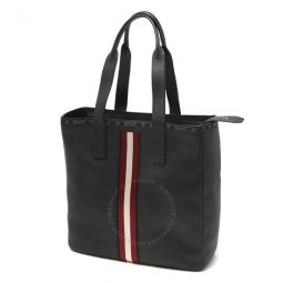 Black Harms Stripe Detail Tote Bag