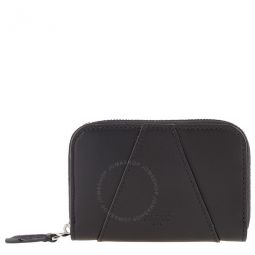Black/Palladio Angye Leather Zip-Around Wallet