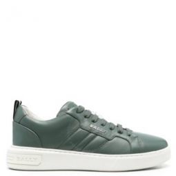 Mens Maxim Leather Sneakers In Sage, Brand Size 10 ( US Size 11 )